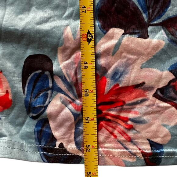 Off Shoulder Floral Maxi Dress Blue Red Multicolor Summer Boho Boutique Style - Picture 5 of 7